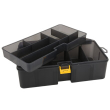 Angeltasche Doppel-Lagig Robuste Kunststoff-Köderbox 1,6L mit Griff