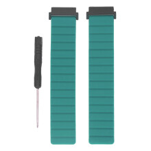 Wasserdichtes Silikon-Uhrenarmband mit Magnetverschluss, Schnellverschluss, schweißabweisend, strapazierfähiges Material, verstellbare Passform,