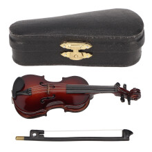 Violon miniature réaliste, idéal pour la décoration de maison de poupée. Fabrication exquise. Mini-instruments de musique au design élégant,