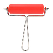 Craft Roller for Artistic Use, Wallpapers Stamping Gluing Tool with Wide Applications, Ink Roller Featuring Non-Slip Design, Rubber Brayer Roller for