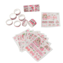Buntes Washi-Tape-Set mit Ballonmotiven, niedliches Cartoon-Design, vielseitige Klebebänder für Scrapbooking und Journaling, hohe Qualität