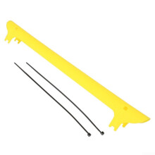 Lightweight Bicycle Chain Protector, Rear Fork Guard, Cable Ties Included, Easy To Clean, Yellow