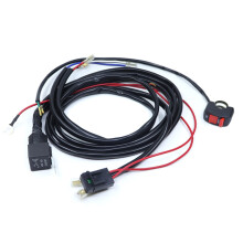 Motorcycle LED Headlight Wiring Harness Easy Installation for ATV Fog and Driving Lights