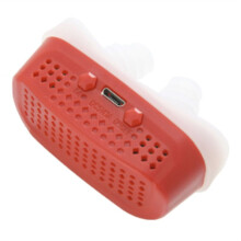 Electric  Silicone Nasal Respirator Snore Oral Appliance Sleepping Ventilator Assisted Sleep Red