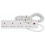 Status STATUS 4 Way Socket Extension Lead, 2m Cable Multi-Plug Power, Wall Mo 1