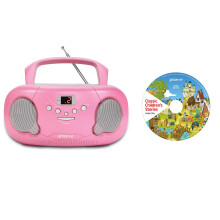 groov e Orginal Boombox & Kids Story CD Bundle - Portable CD Player wi