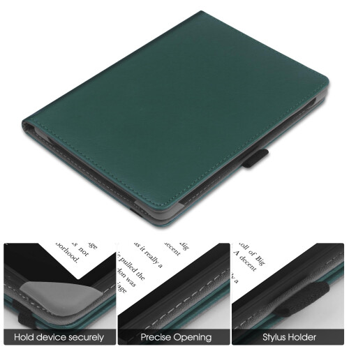 HGWALP Universal Case for 6" eReaders, Folio Leather Stand Cover with 2