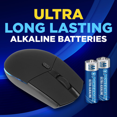 Powermax 12-Count Double AA Batteries, Ultra Long Lasting Alkaline Bat 2
