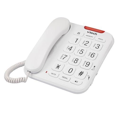 VTech VTech CL1100 Corded Landline House Phone with Big Button, Visual Ring 2