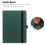 HGWALP Universal Case for 6" eReaders, Folio Leather Stand Cover with 5