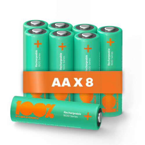 Rechargeable Battery AA 8 Pack NiMH 1.5v /1.2v Volt double AA battery