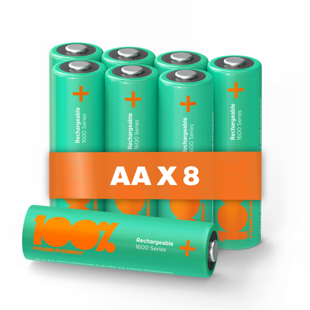 Rechargeable Battery Aa 8 Pack Nimh 1.5V /1.2V Volt Double Aa Battery 4340389889589