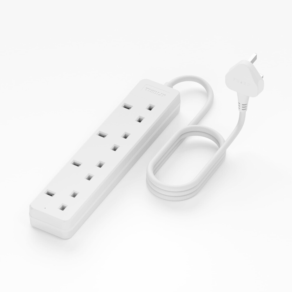 Tisdlip 4 Way Extension Lead, Multi Socket Power Strip With 1.8 Meter 6087944563352