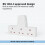 13A 3 Gang UK 3-Pin Power Adapter Multi Plug Socket Extender, Compact 5