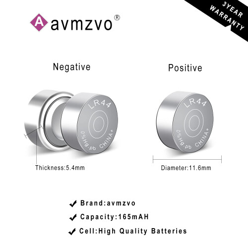 LR44 Battery AG13 1.5V Alkaline Button Cell Coin Batteries 357 A76 SR4 1