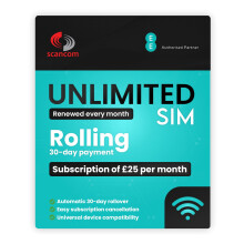 EE Unlimited 5G Data SIM Card - Activate via QR Code - No Contract or