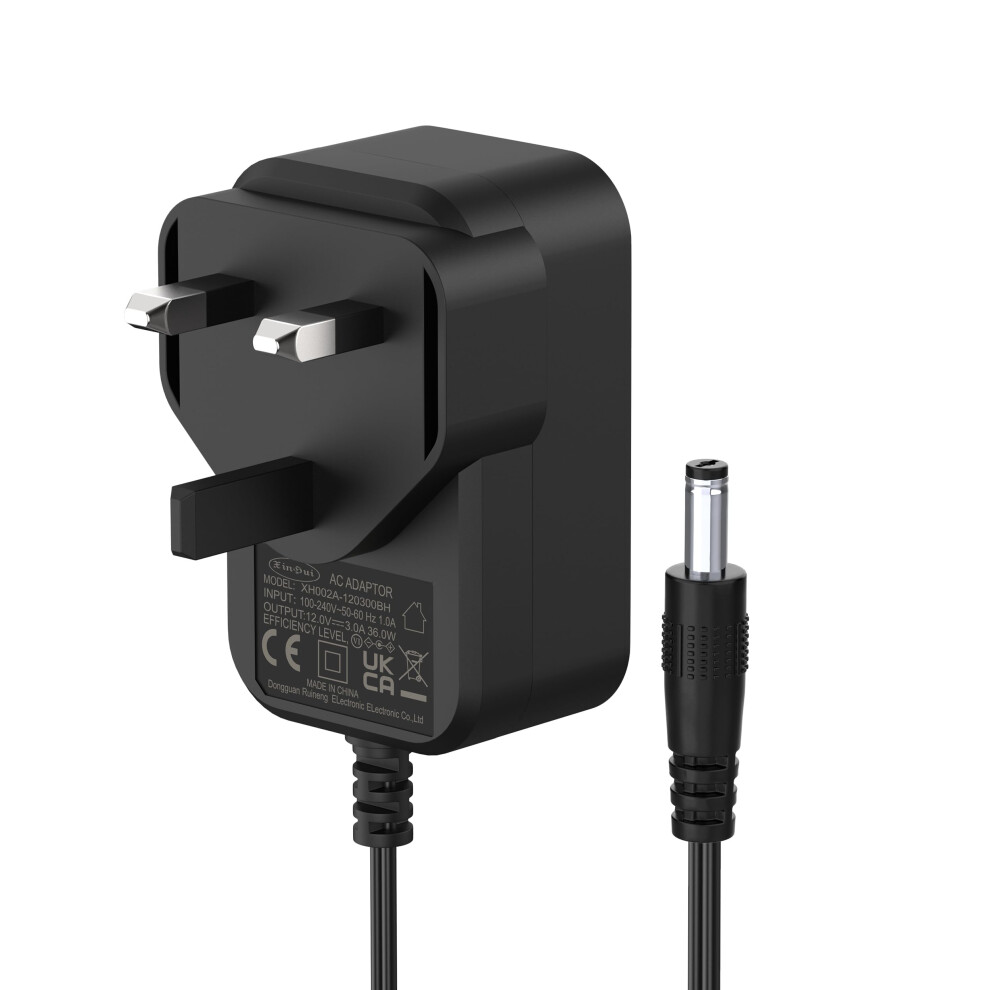 12V 3A 36W Power Supply Cable Adapter Compatible With Cctv Security Ca 1297727122118
