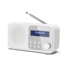SHARP DR-P420(WH) Tokyo Portable Digital Radio – Bluetooth 5.0, DAB+/F
