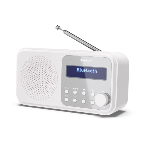 Sharp SHARP DR-P420(WH) Tokyo Portable Digital Radio – Bluetooth 5.0, DAB+/F