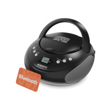 Portable Bluetooth CD Boombox with FM radio | CD, CD-R, CD-RW | 30 Pre