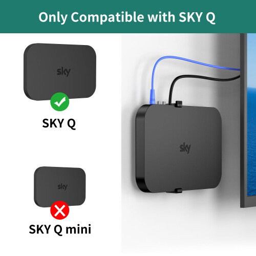 HomeMount Sky Q Box Wall Mount Bracket, Vertical Screw Fixing Holder B 1