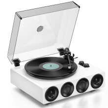 1 BY ONE Bluetooth All-in-One Turntable, High Fidelity Belt Drive Reco