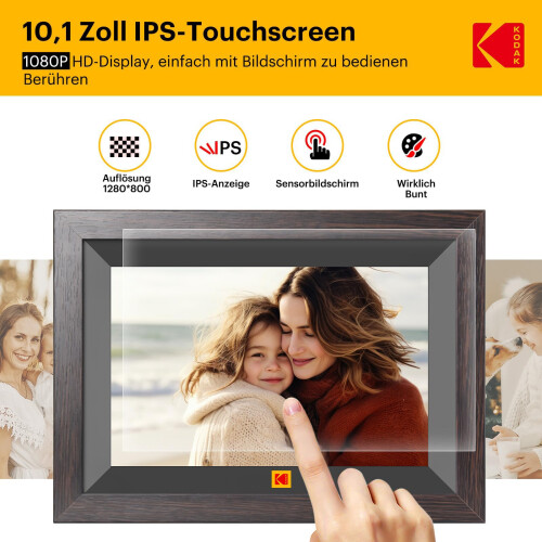 Kodak KODAK 10.1 Inch WiFi Digital Picture Frame with 32GB Storage, Electron 2