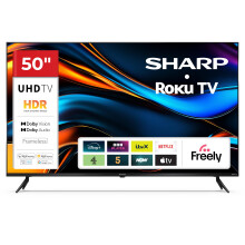 Sharp 50-inch 4K Ultra HD Frameless LED Roku Smart TV – Dolby Vision H