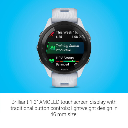 Garmin Garmin Forerunner 265 Running Smartwatch, Colorful AMOLED Display, Tr 2
