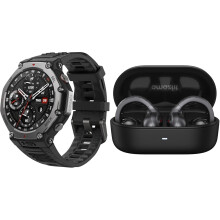 Amazfit T-Rex 3 Outdoor Smartwatch 48mm Orange + OWS Bluetooth 5.3 Hea