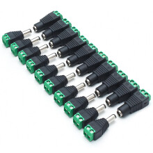 LightingWill 10 Pair 5.5 X 2.1mm Barrel Power 12V Male and Female DC J