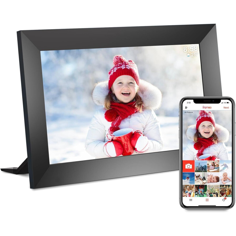 32Gb Frameo Digital Photo Frame, 10.1" Ips Touch Screen Smart Wifi Dig 3780780112052