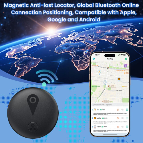 GPS Tracker for Vehicles Work with Built-in APP (Compatible with iOS a 1