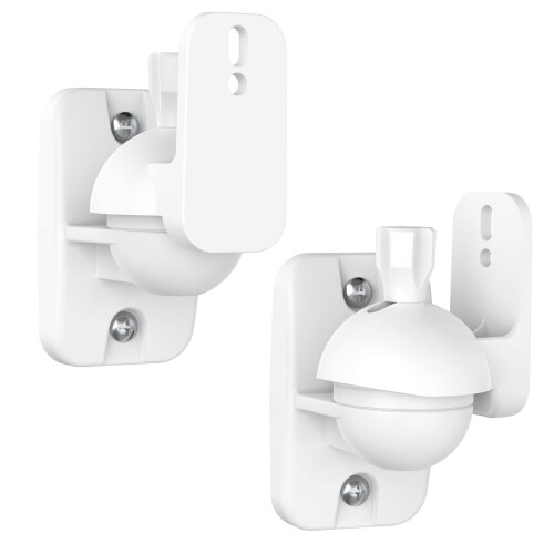 Cozycase Speaker Wall Mount Brackets with Fittings - Adjustable Satell