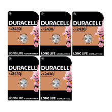 5X Duracell Cr 2430 Lithium (5 Blister Packs of 1