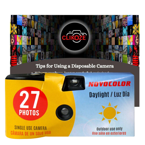 Disposable Camera Bundle with Novocolor Daylight Single Use Camera 27