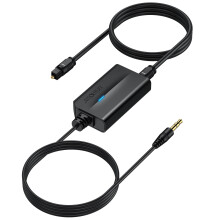 AUTOUTLET 192kHz DAC SPDIF to 3.5 mm Converter | Optical Toslink Digit