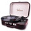Record Player, VOKSUN Portable Bluetooth Vinyl Turntable with Built-in 1