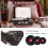 Record Player, VOKSUN Portable Bluetooth Vinyl Turntable with Built-in 3