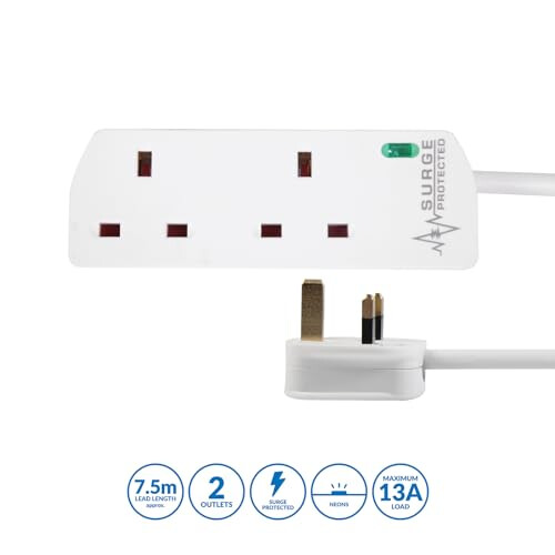 PRO ELEC PELB1988 Mains Extension Lead with Surge 1