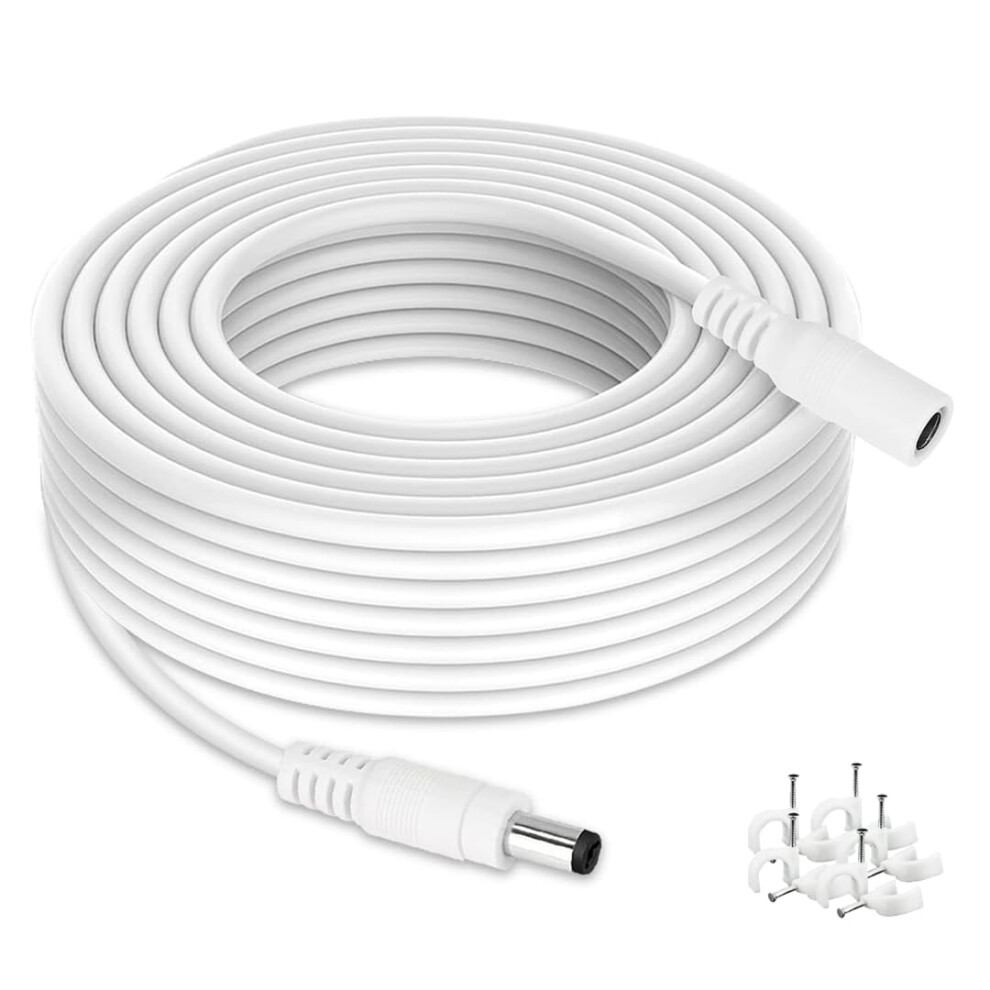 Tonton Cctv Power Extension Cable 10M(33Ft), 2.1Mmx 5.5Mm Female To Ma 5782586375929