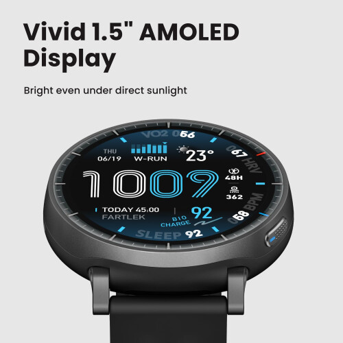 Amazfit Amazfit Active Max Smart Watch 1.5" AMOLED Display, 25-Day Battery, Of 2