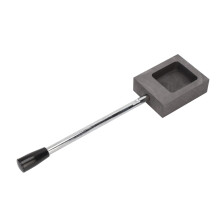 Metal Ingot Mold With Long Handle Design Aluminum Copper Brass Refining Thermal Conductivity Corrosion Resistance Graphite Casting Tool