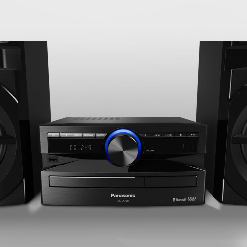Panasonic Panasonic SC-UX100E-K Black 300W Mini Hi-Fi System with Bluetooth, USB 1