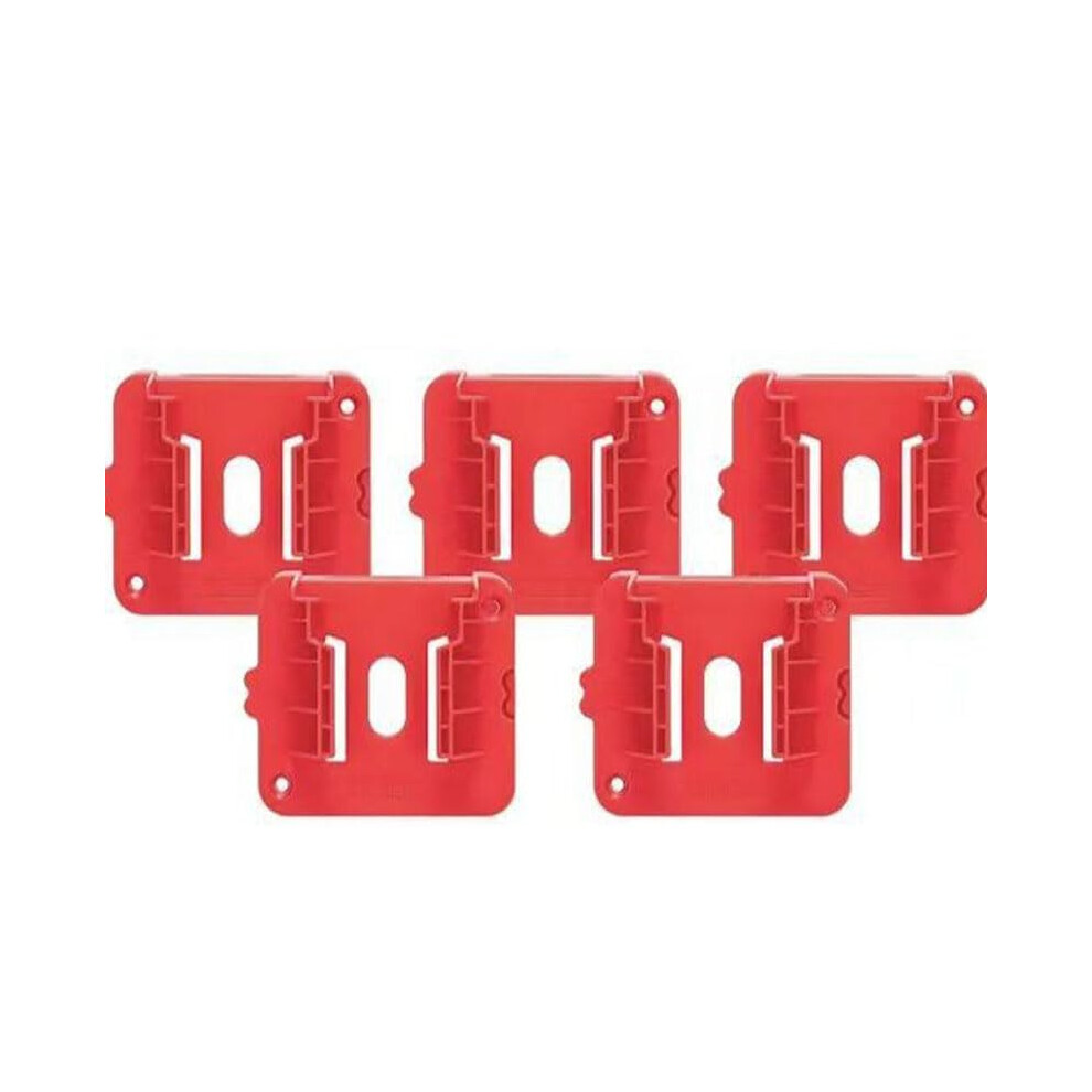 Battery Mounts Storage Holder Rack For Milwaukee M18 18V Tool Batt Red 3103626074329