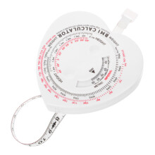 Portable Retractable Body Measurement Tape DualSided Waist and Neck Tool for BMI Tracking, Auto Rolling, PocketSized