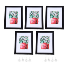 Clear PVC Decor Picture Frame Set Multi Frame Design Surface Baked Lacquer Finish for Wall or Desktop Decoration Modern Minimalist Easy to Install