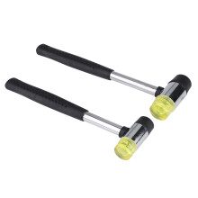 Martillo ligero para trabajos delicados, martillo de doble superficie de goma y resina que no deja marcas, perfecto para la fabricación de joyas,