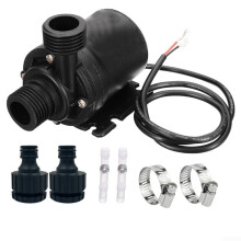 Submersible Water Pump 12V Brushless DC, Quiet Energy Saving for Aquarium and Fountain 800L/H