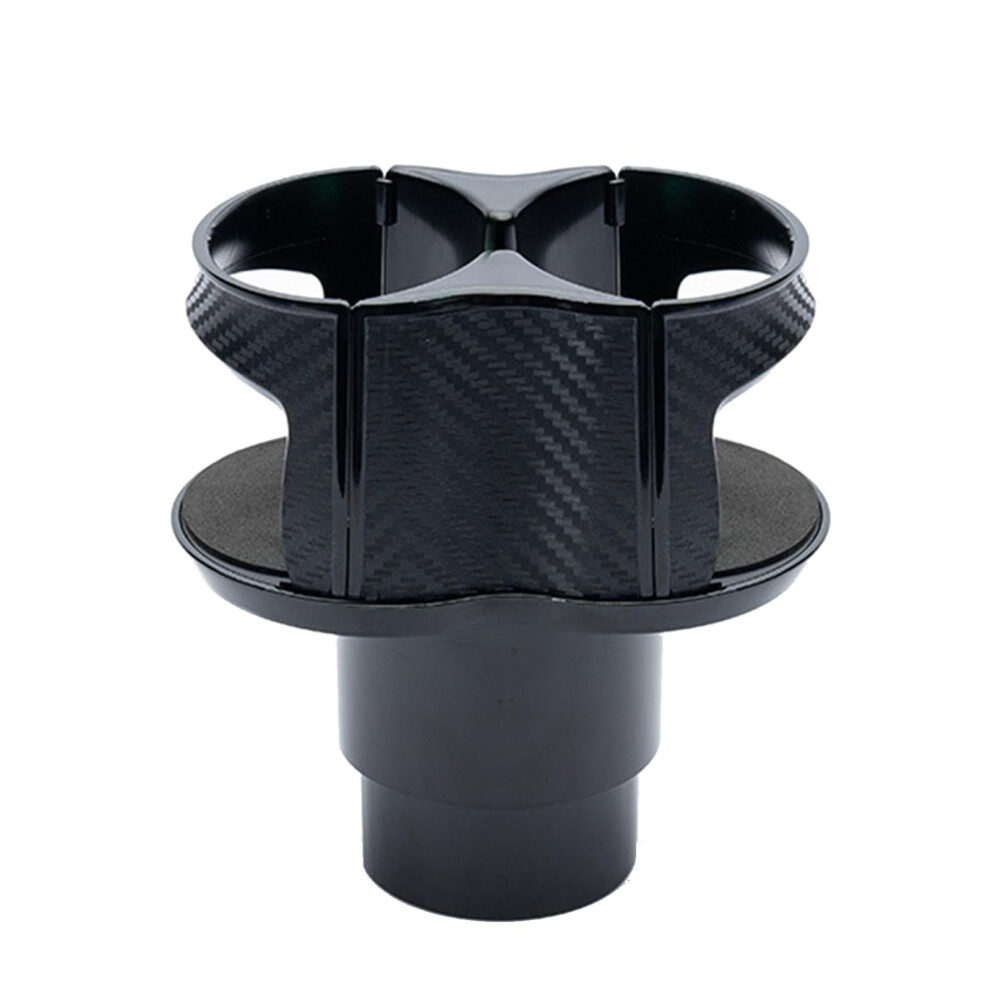 2 In 1 Car Cup Holder Expander With Adjustable Base, 360 Rotating Dual Drink And Snack Holder Black 9113335683556
